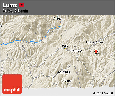 Shaded Relief 3D Map of Lumz