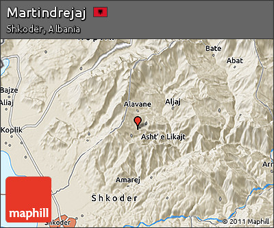 Shaded Relief 3D Map of Martindrejaj