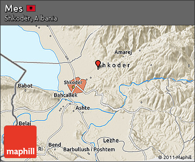 Shaded Relief 3D Map of Mes