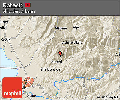 Shaded Relief 3D Map of Rotacit