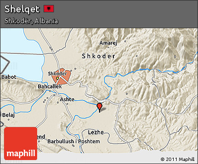 Shaded Relief 3D Map of Shelqet