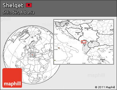 Blank Location Map of Shelqet