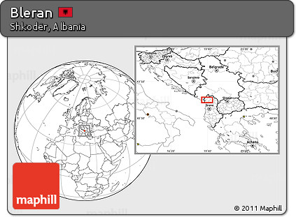 Blank Location Map of Bleran