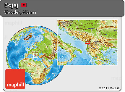 Physical Location Map of Bojaj