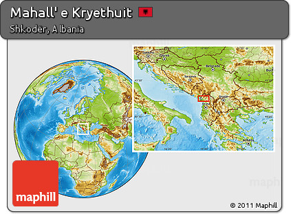Physical Location Map of Mahall' E Kryethuit