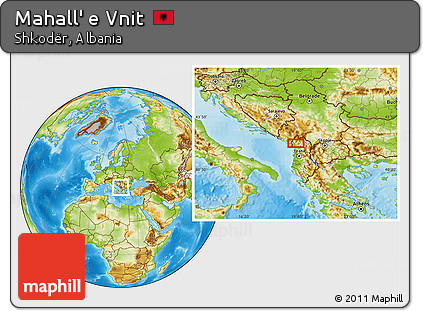 Physical Location Map of Mahall' E Vnit