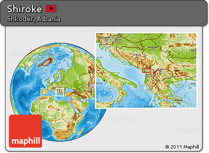 Physical Location Map of Shirokë