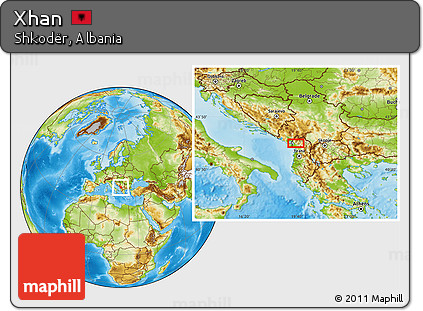 Physical Location Map of Xhan