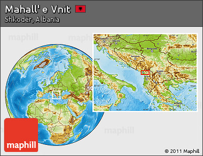 Physical Location Map of Mahall' E Vnit