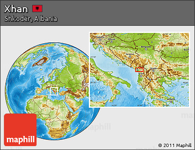 Physical Location Map of Xhan