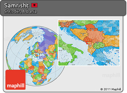 Political Location Map of Samrisht