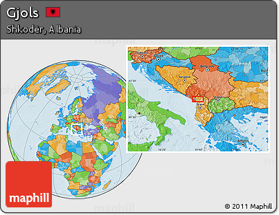 Political Location Map of Gjols