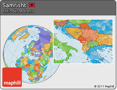 Political Location Map of Samrisht