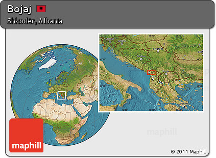 Satellite Location Map of Bojaj
