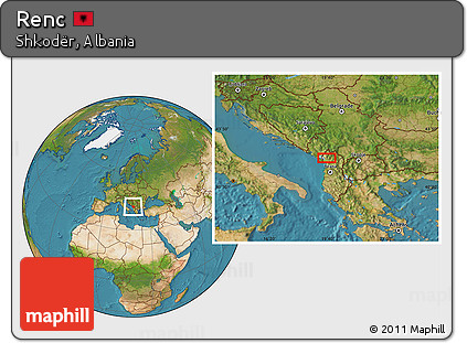 Satellite Location Map of Renc