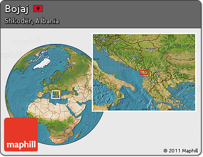 Satellite Location Map of Bojaj