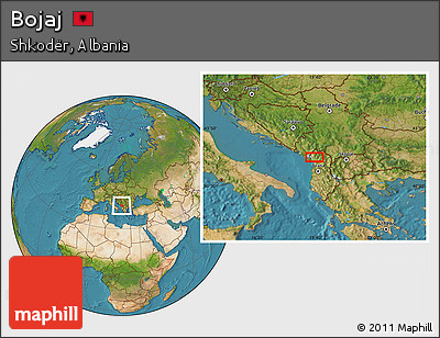 Satellite Location Map of Bojaj