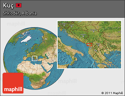 Satellite Location Map of Kuç