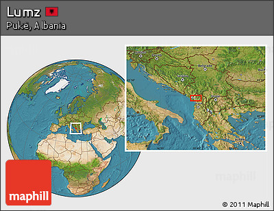 Satellite Location Map of Lumz