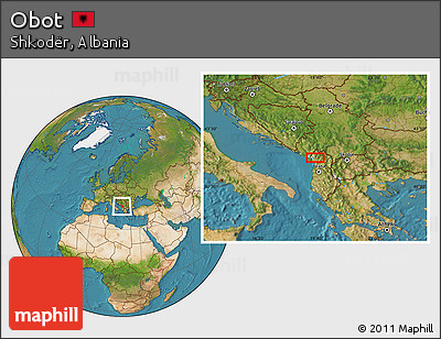 Satellite Location Map of Obot