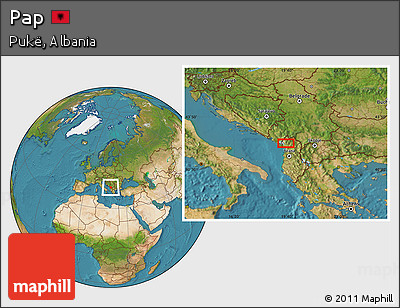 Satellite Location Map of Pap