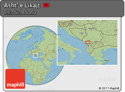 Savanna Style Location Map of Asht' E Likajt
