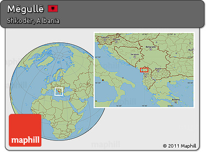 Savanna Style Location Map of Mëgullë