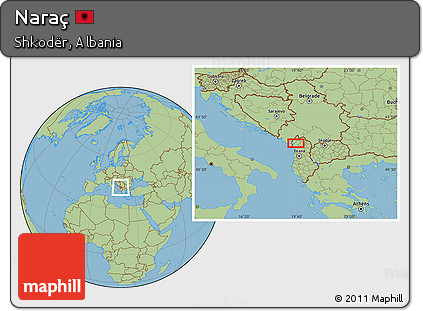 Savanna Style Location Map of Naraç