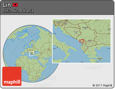 Savanna Style Location Map of Lin