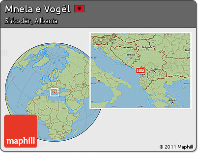 Savanna Style Location Map of Mnela E Vogël