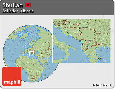 Savanna Style Location Map of Shullan