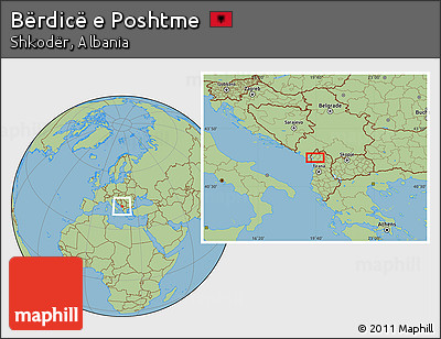 Savanna Style Location Map of Bërdicë E Poshtme