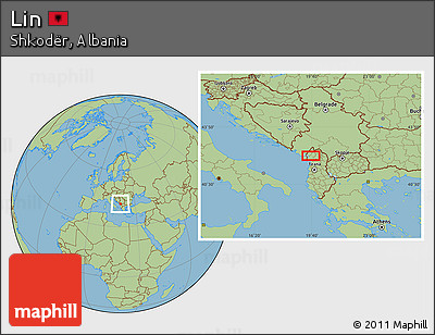 Savanna Style Location Map of Lin