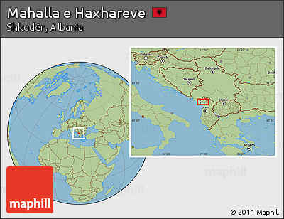Savanna Style Location Map of Mahalla E Haxhareve