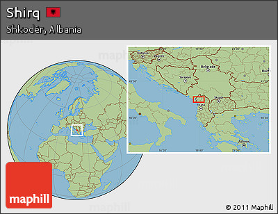 Savanna Style Location Map of Shirq