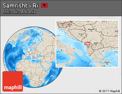 Shaded Relief Location Map of Samrisht I Ri