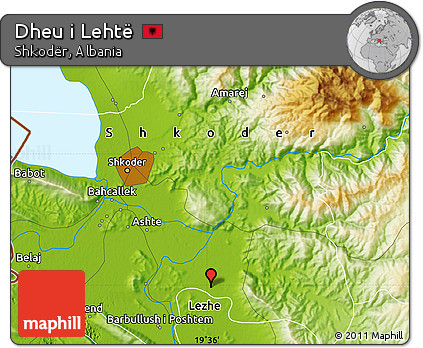 Physical Map of Dheu I Lehtë