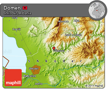 Physical Map of Domën
