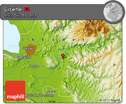 Physical Map of Lisënë