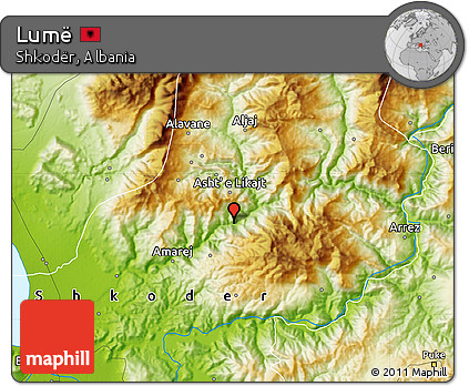 Physical Map of Lumë