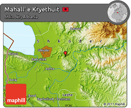 Physical Map of Mahall' E Kryethuit