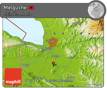 Physical Map of Melgushë