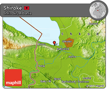 Physical Map of Shirokë