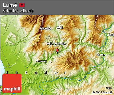 Physical Map of Lumë