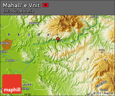 Physical Map of Mahall' E Vnit