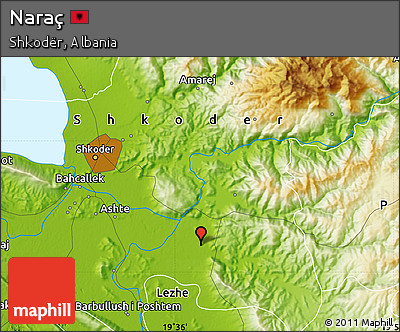 Physical Map of Naraç