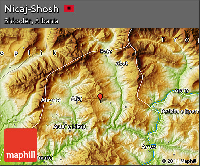 Physical Map of Nicaj-Shosh