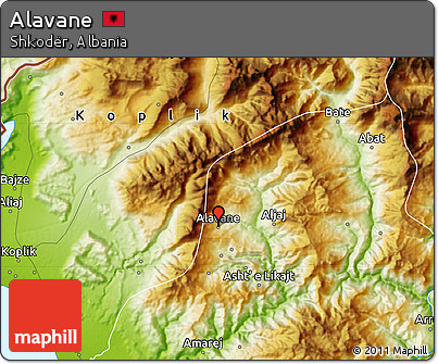 Physical Map of Alavane