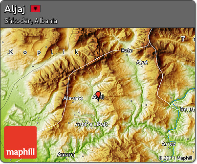 Physical Map of Aljaj
