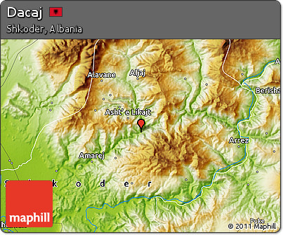 Physical Map of Dacaj